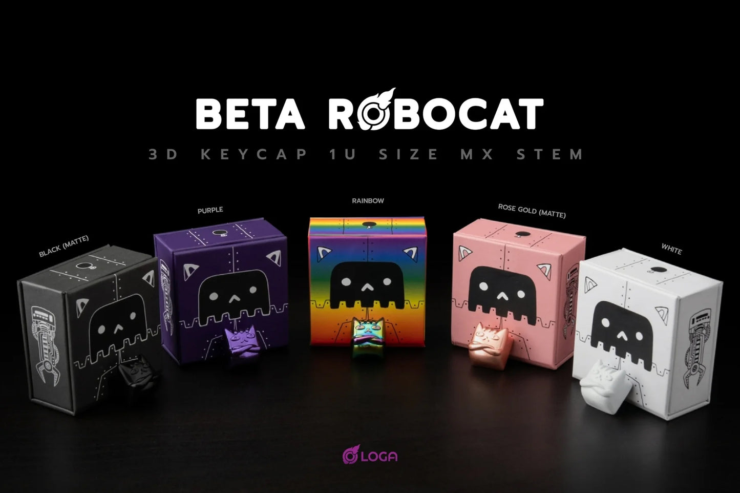 LOGA metallic keycap series : Beta the RoboCat